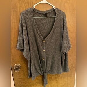 Torrid Charcoal Knit Sweater shirt